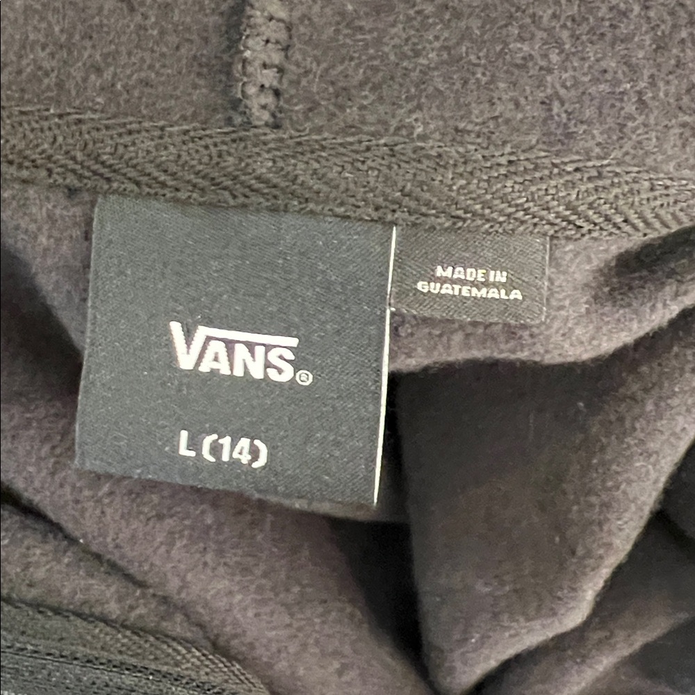 NWT Vans Shining Black Full-Zip Hoodie - Picture 8 of 12